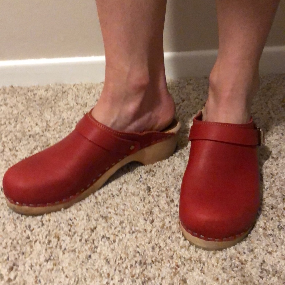 MIA red Alma clog. Worn once.